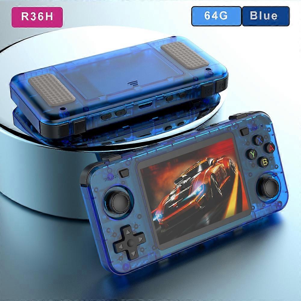 BOYHOM Green R36H Retro videospelskonsol 3.5'' IPS-skärm RK3326 3000 mAh Open Linux System Portable 
