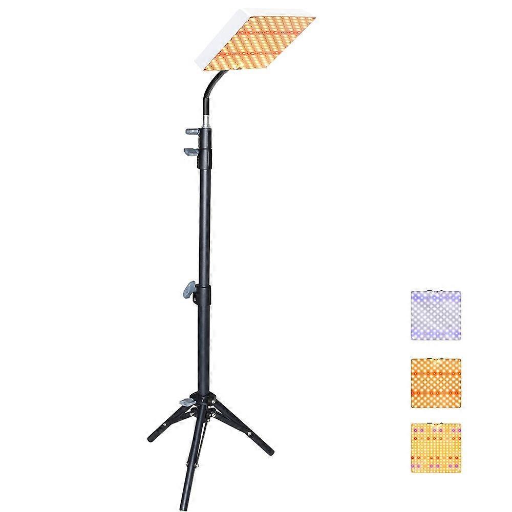 Style G Square Shape Sunlight Simulation Plant Grow Light with Tripod VEG and BLOOM Segmented LED Growing Lamp, EU Plug