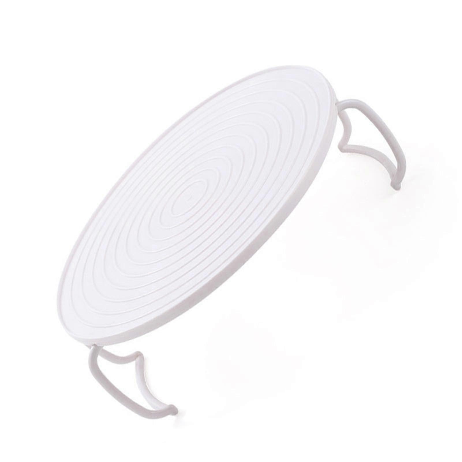 Mikrowelle Weiß Runde Dampftablett 23,5x8,3cm mit Griff