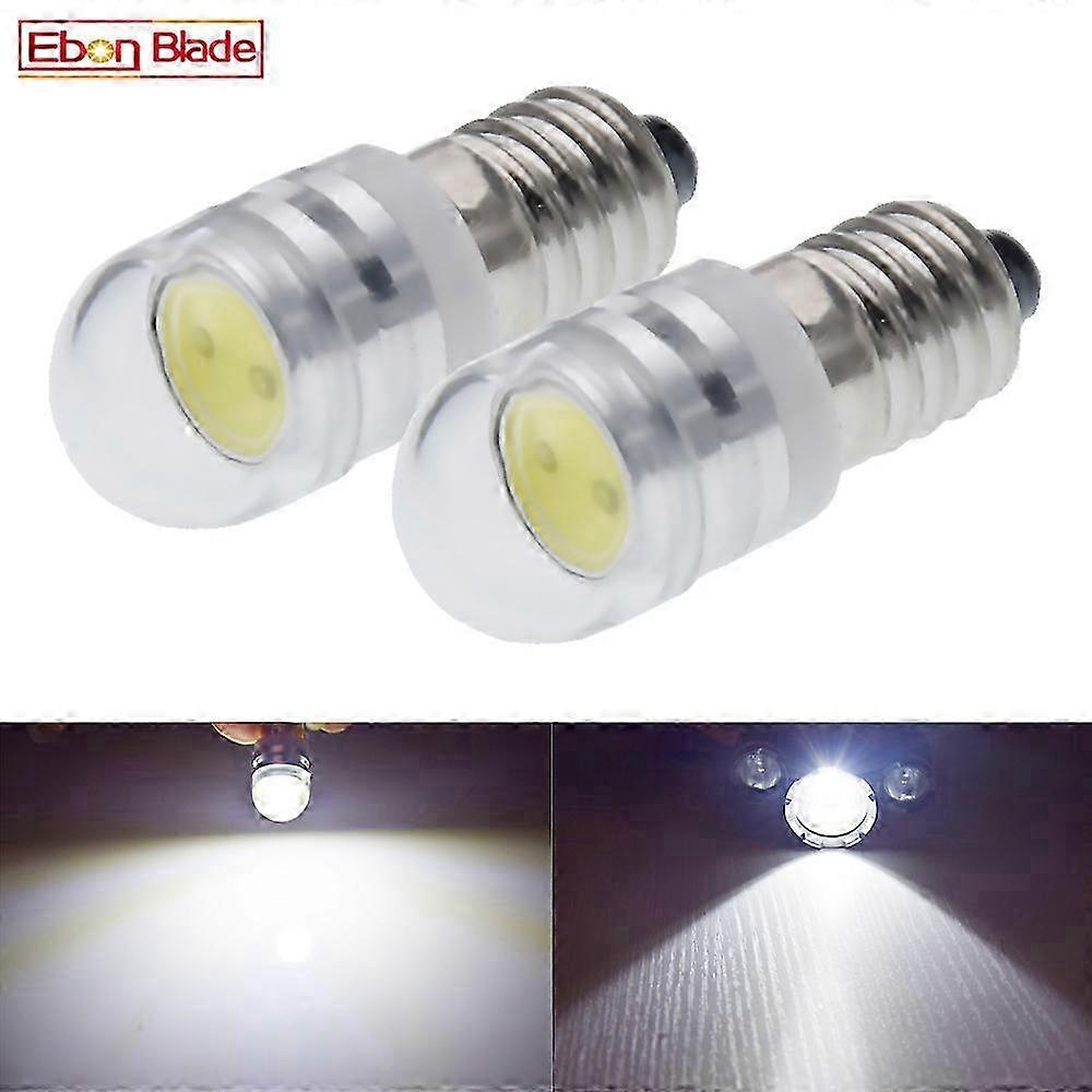 2PCS LED Torch Lights Bulb 6V DC 2 Watt 2W E10 1447 Screw Mini Led...