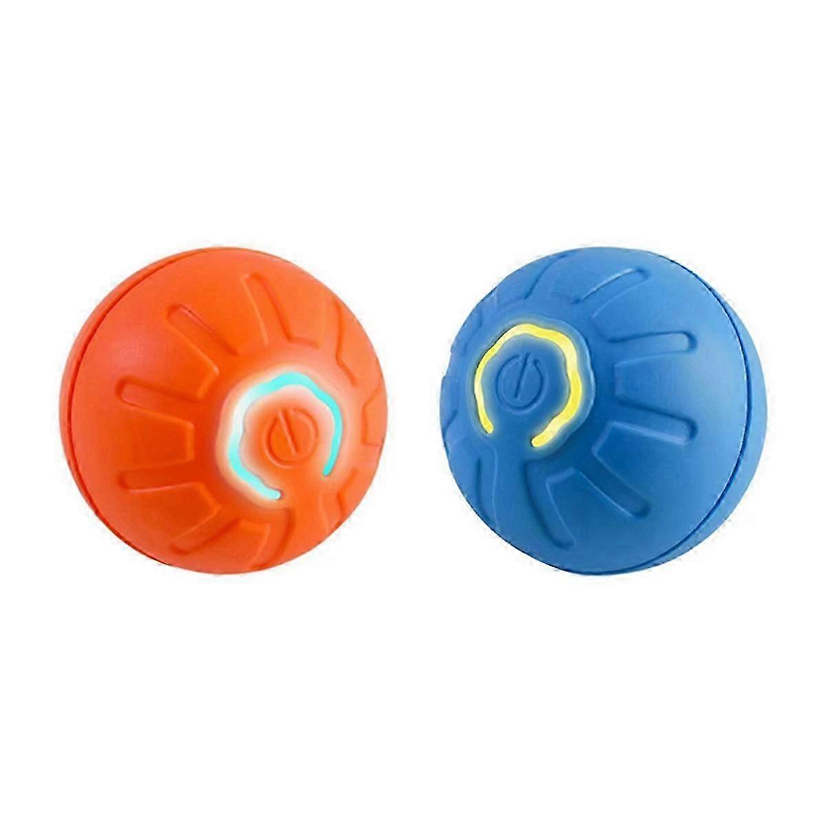 Interactive self-rolling dog ball automatic bouncing vibrating toy for pets