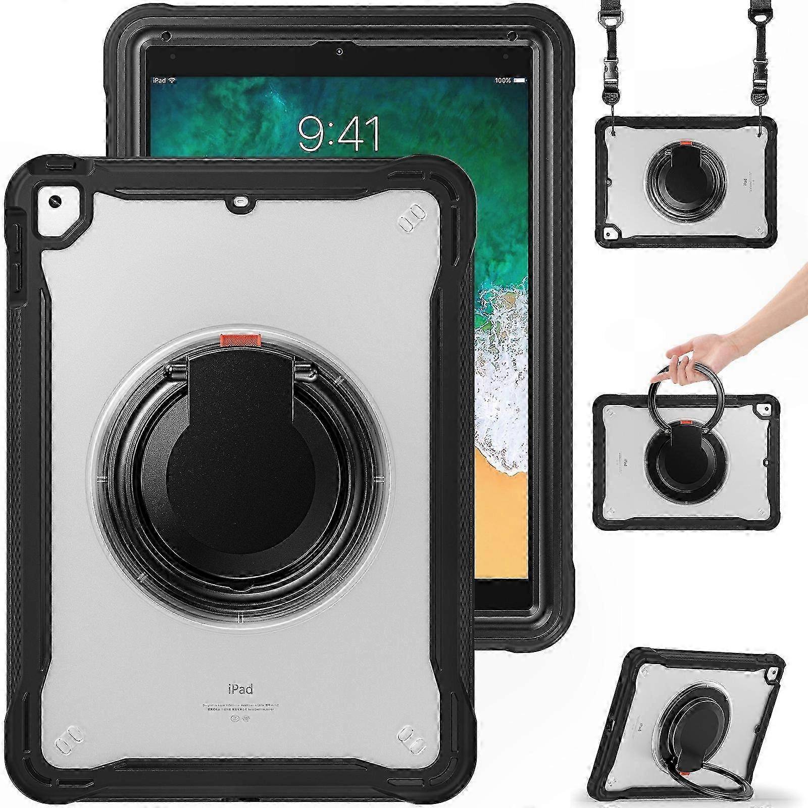 Durable Hybrid Tablet Case with Handle and Strap for Easy Transport