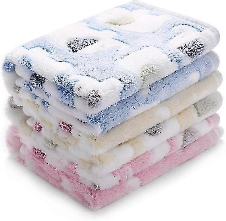 Ultra-Soft Plush Dog/Cat Blanket 3 Pieces Elephant Large (104 * 76cm)