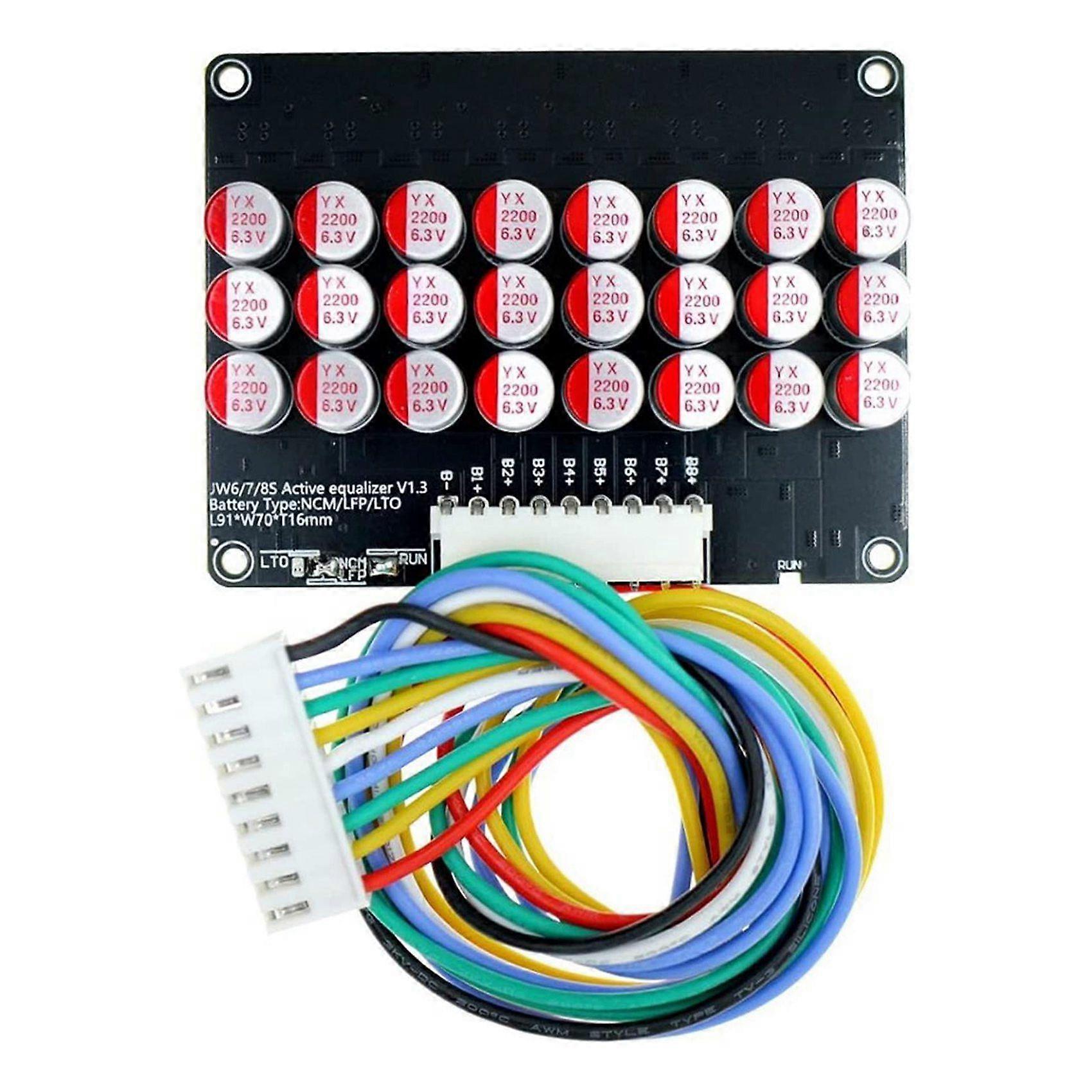 8S Active Equalizer Balancer Lifepo4 LTO Battery Energy Equalization Capacitor Board