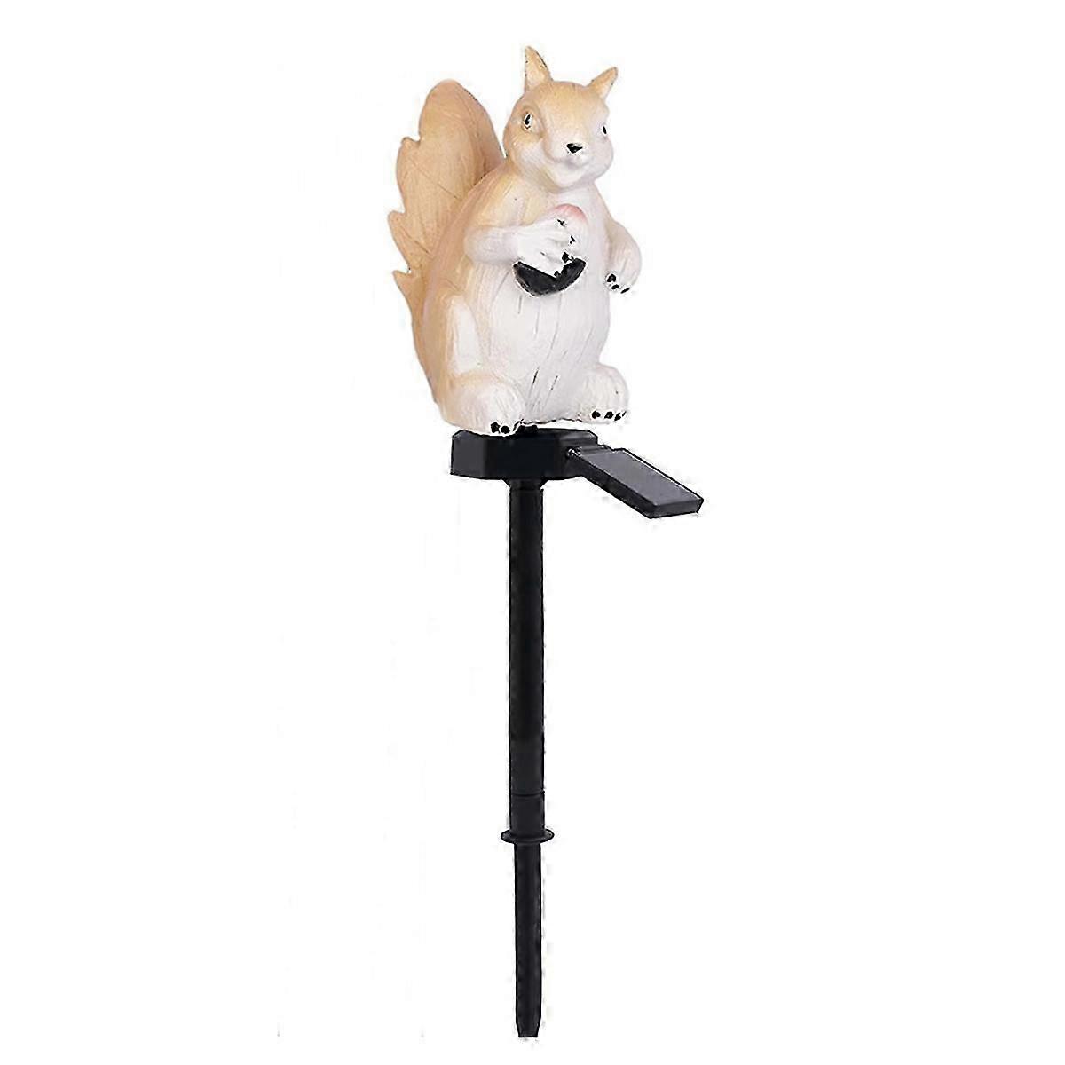 Solar Garden Lawn Light Resin Squirrel Ground Light B