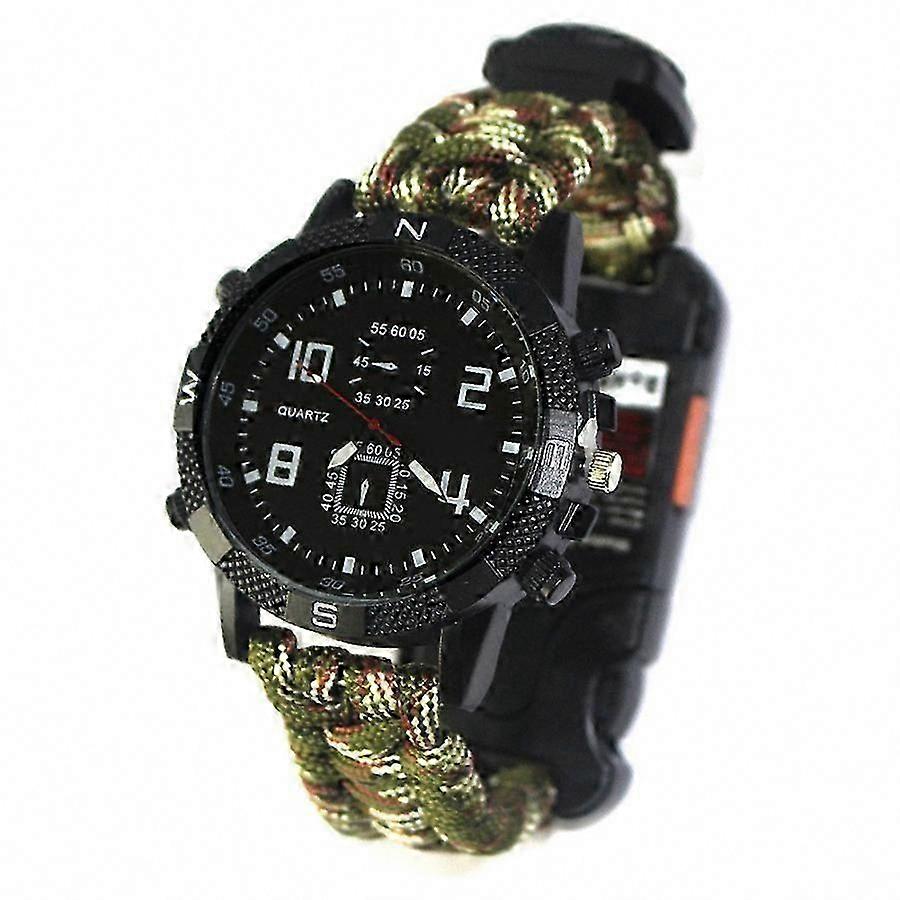 All-in-One Survival Watch with Infrared and UV Light for Outdoor Adventures
