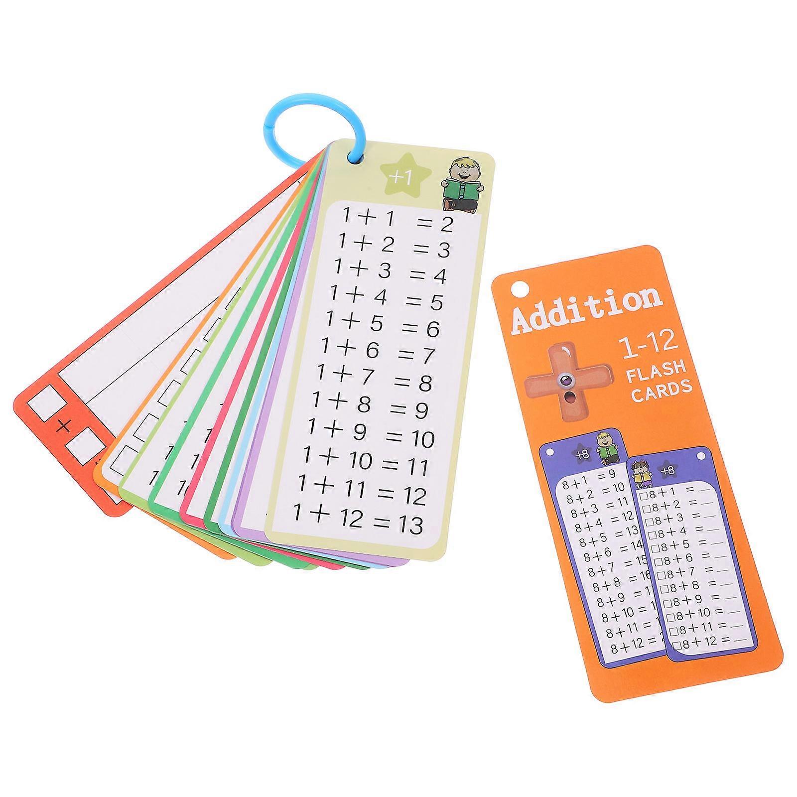 Educational Addition Flash Cards Addition Table for Kids 1Set