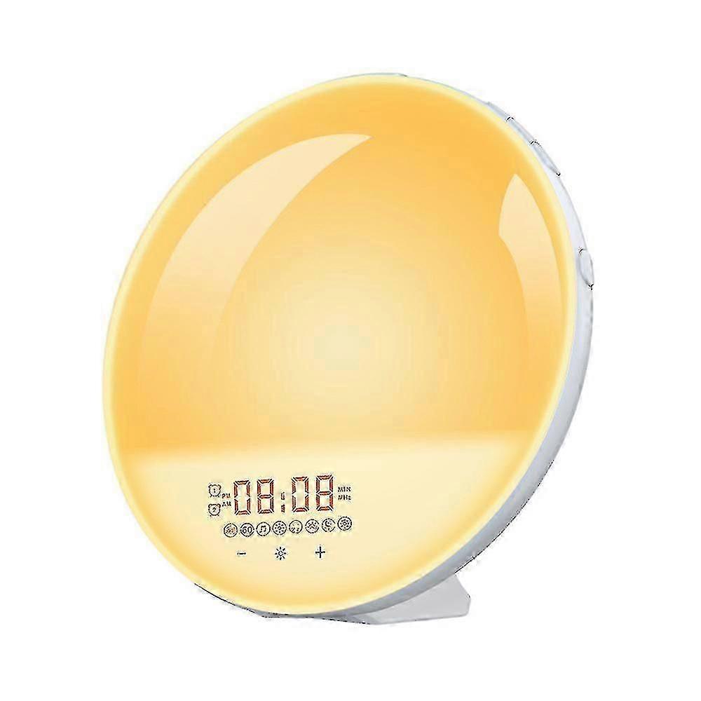 Sunrise Alarm Clock, Wake Up Light With Bed Shaker, Fm Clock Radio With Sunrise Simulation