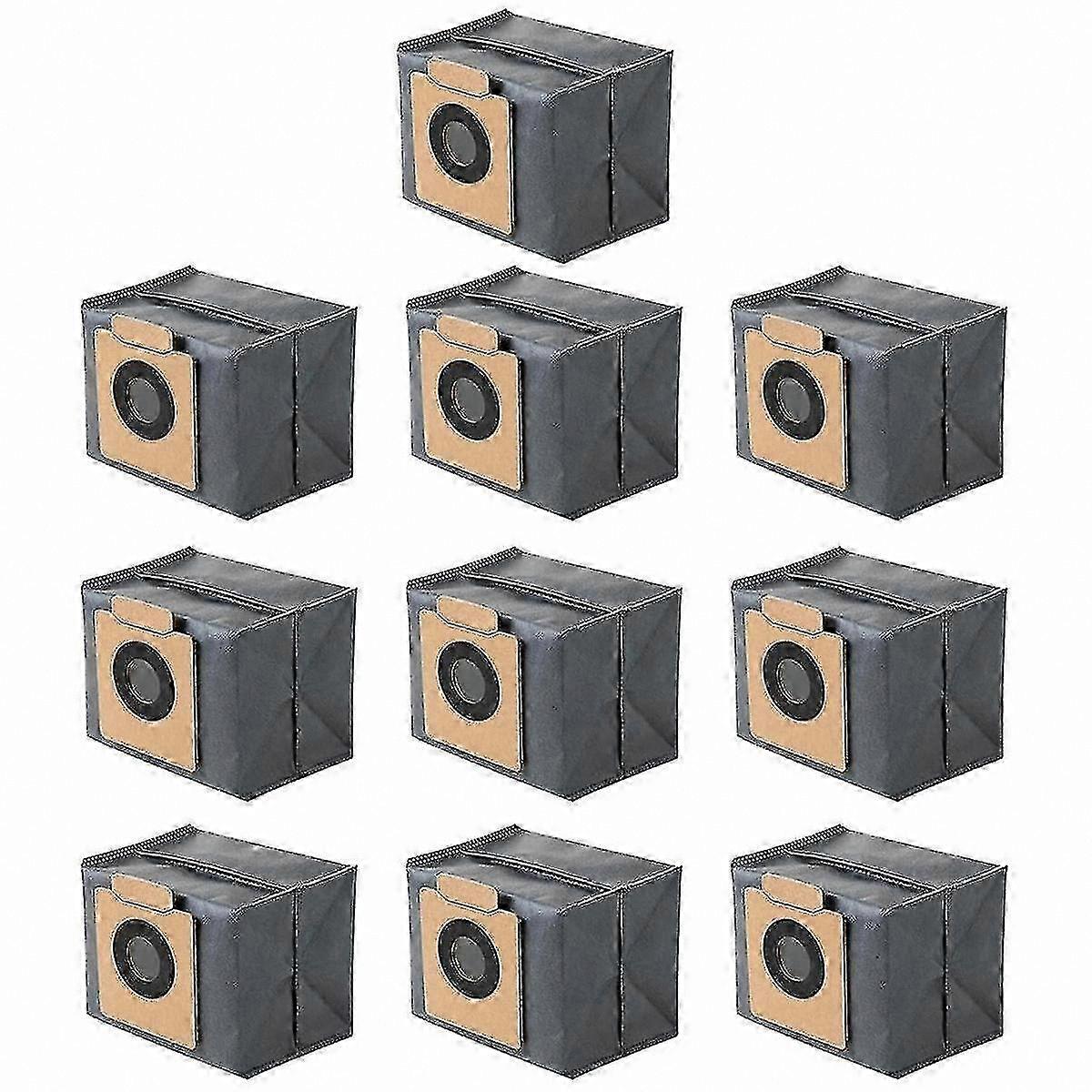 10-Pack Replacement Dust Bags for Robotic Vacuum Cleaner Self-Empty Station-Compatible with Multiple Models