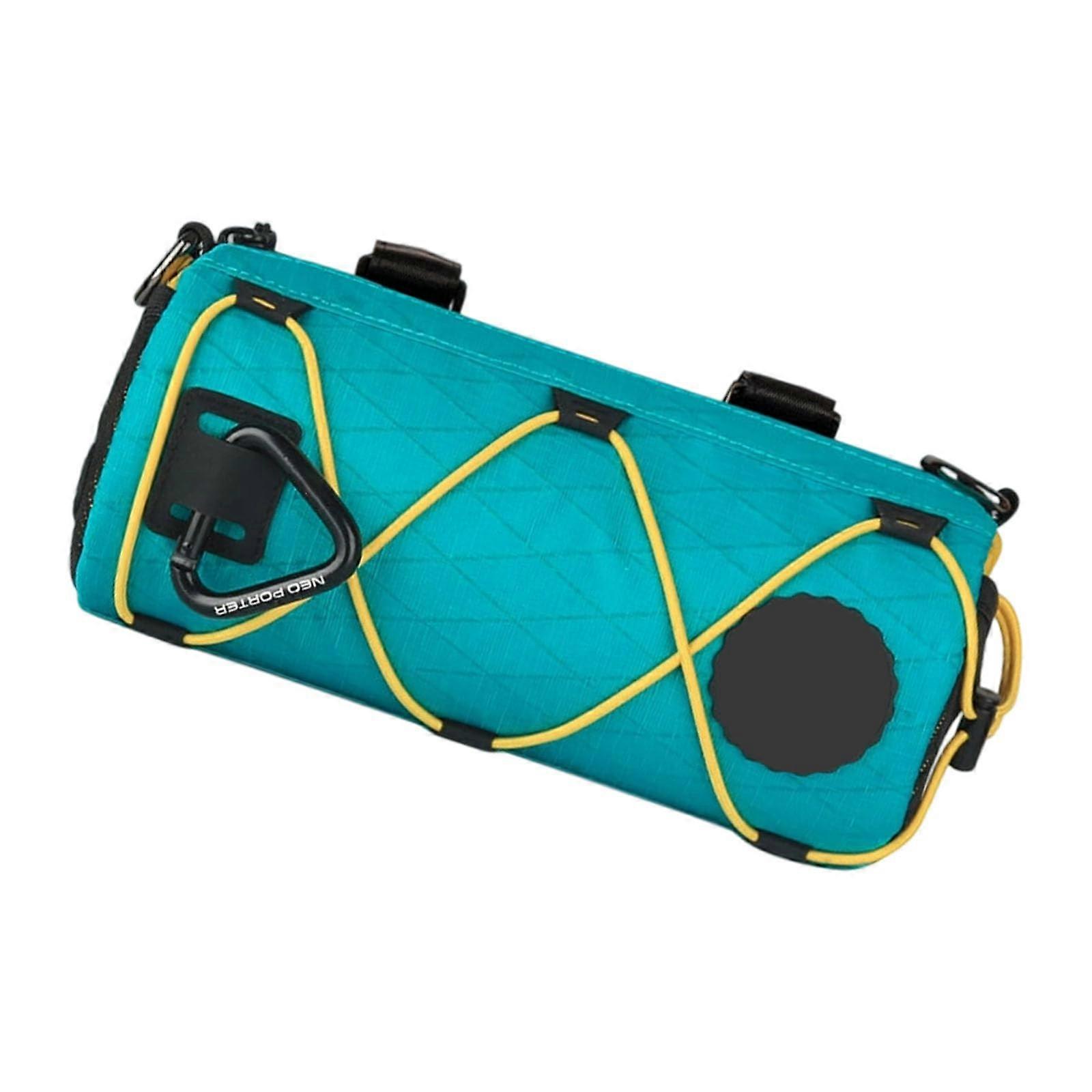 Mountain Bike Handlebar Bag Large Capacity Front Tube Bag 1.7L PB10 Sky Blue