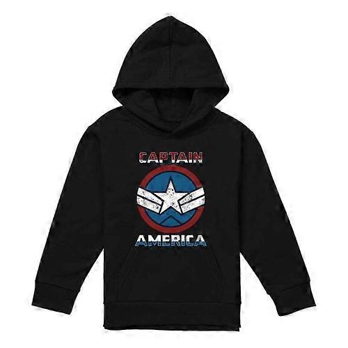 Captain America Childrens/Kids Badge Pull Over Hoodie