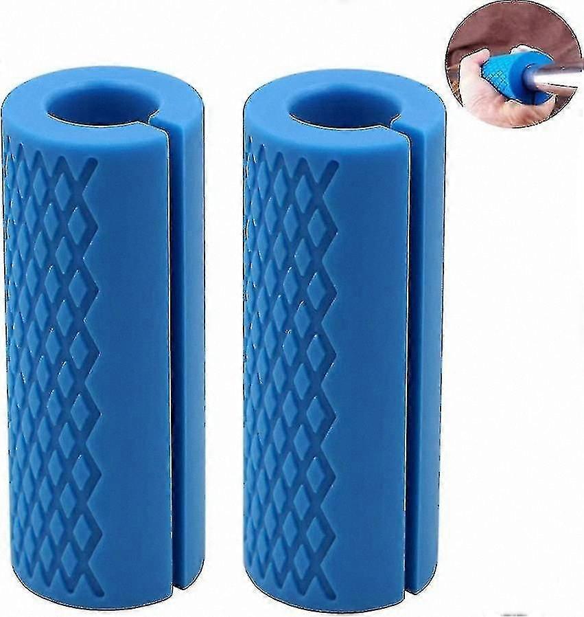 Weightlifting Bar Grips - 1 Inch Thick Dumbbell Handles for Stress Relief and Enhanced Grip Support