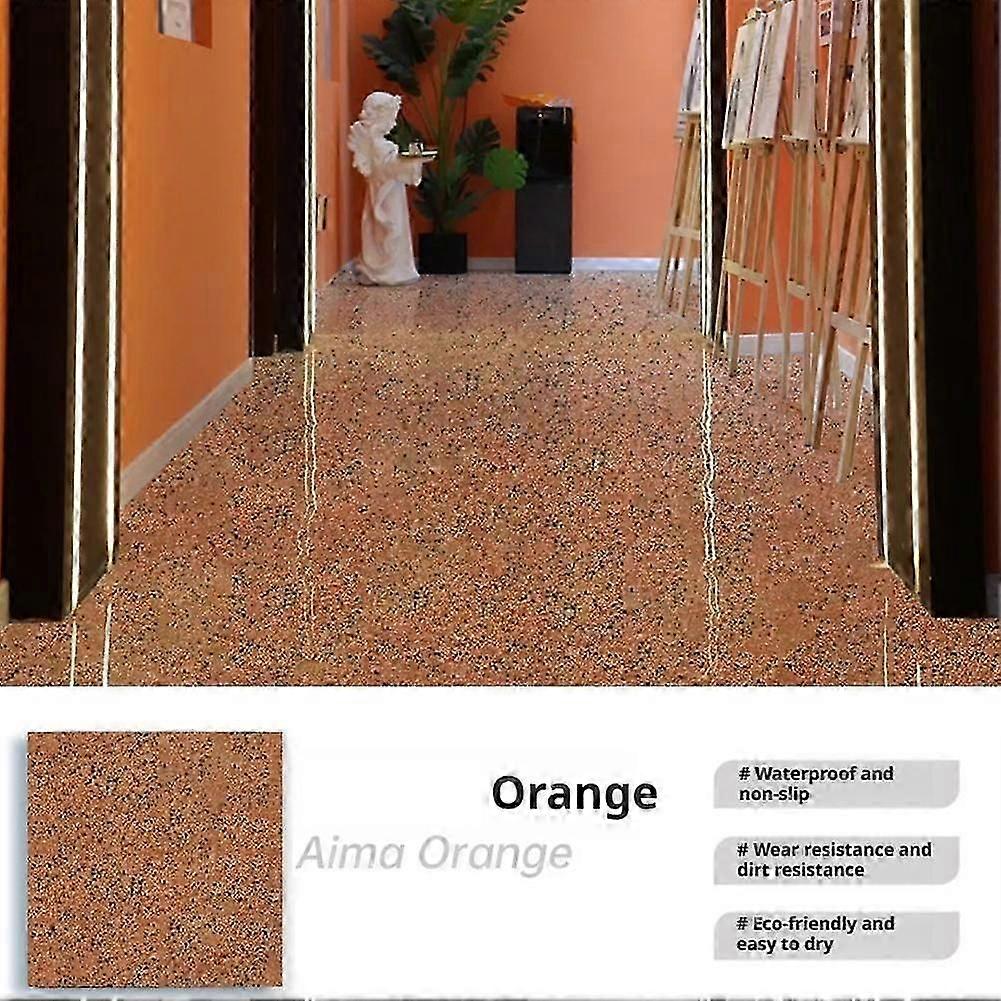 Epoxy color sand self leveling floor paint imitation marble paint home workshopy