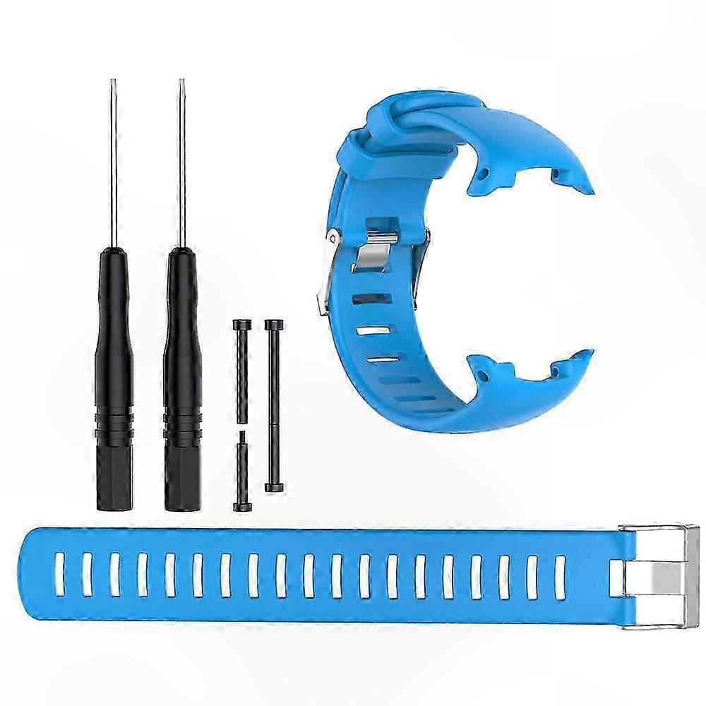 Silicone Adjustable Wrist Band for Diving Watch with Tools, Replacement Strap Compatible with Suunto D4/D4i/D4i Novo Models