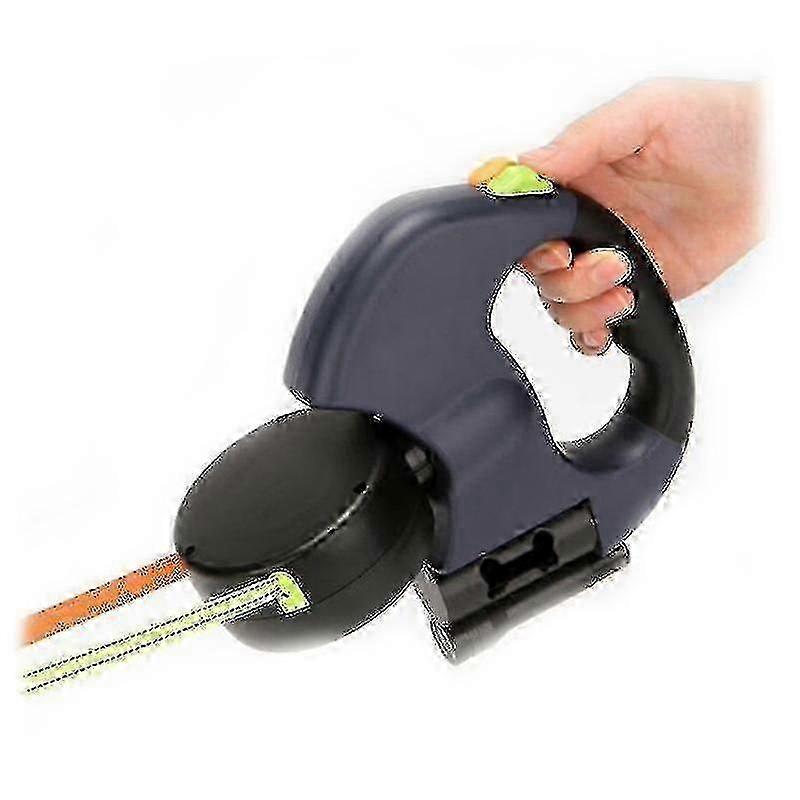 Dual Retractable Dog Leash - Heavy Duty Double Headed Extendable Dog Leash For Small Medium Dogs Walking Training, With Led Flashlight Walk 2 D - shan