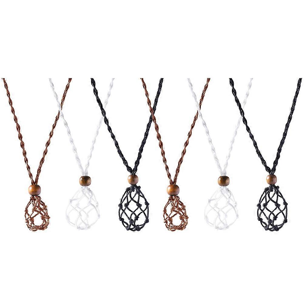 Crystal Holder Necklace Cord for Daily Use 24Pcs Stone Holders