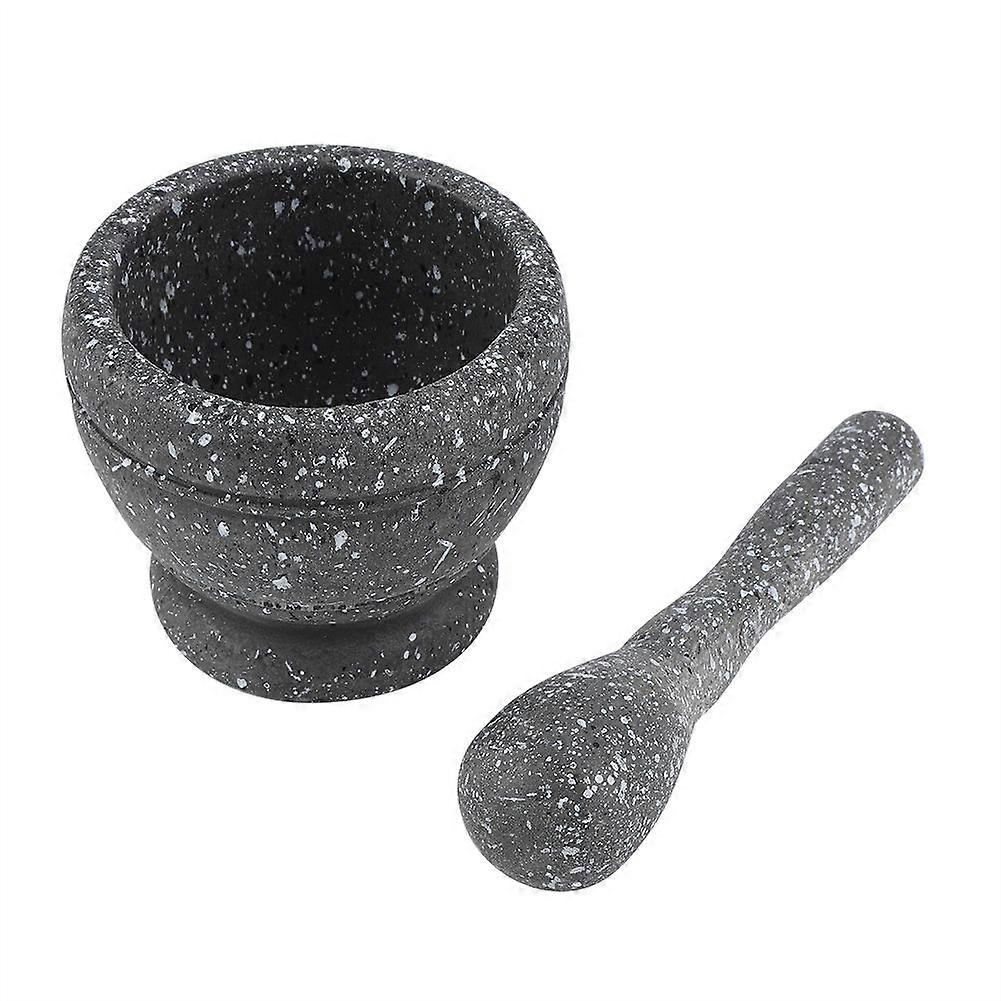 Manual Plastic Garlic Grinder Spices Herbs Mortar Pestle Set Grinding Bowl Kitchen Tool(#4)