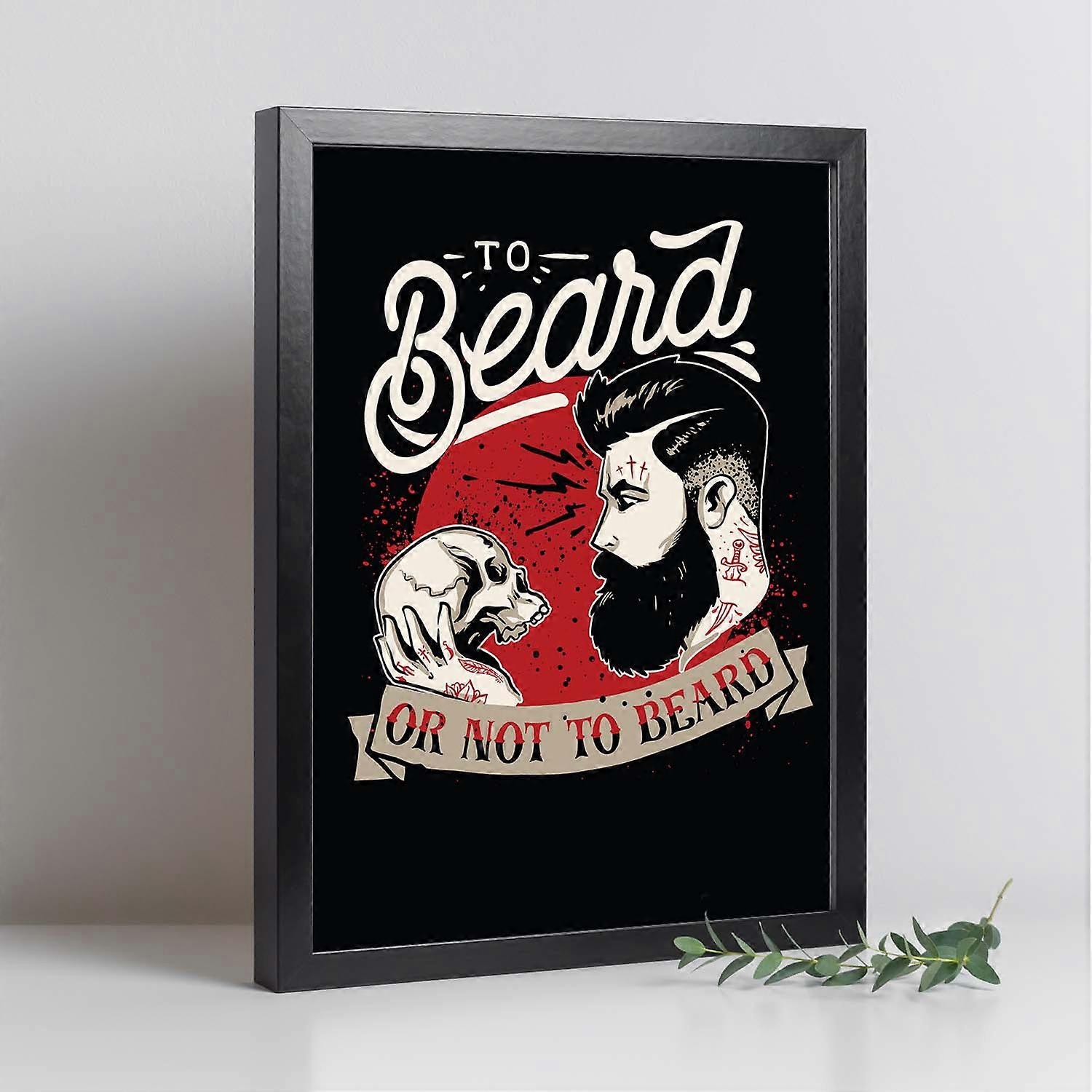 Impression décorative Barbe ou pas barbe