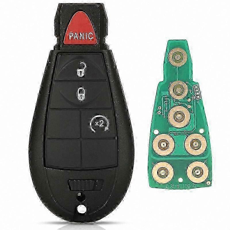 433MHz Key Fob Replacement for Chrysler Jeep Dodge - Compatible with Caravan and Journey Models