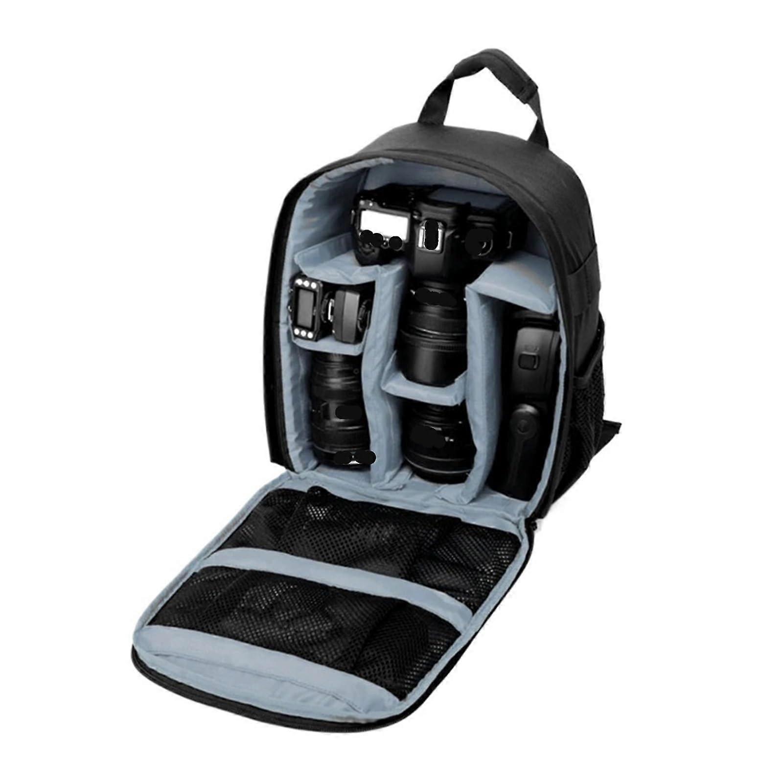 Waterproof DSLR Backpack Video Digital Camera Bag Multi Functional Outdoor Photo Case For DSLR Lenses Grey Large