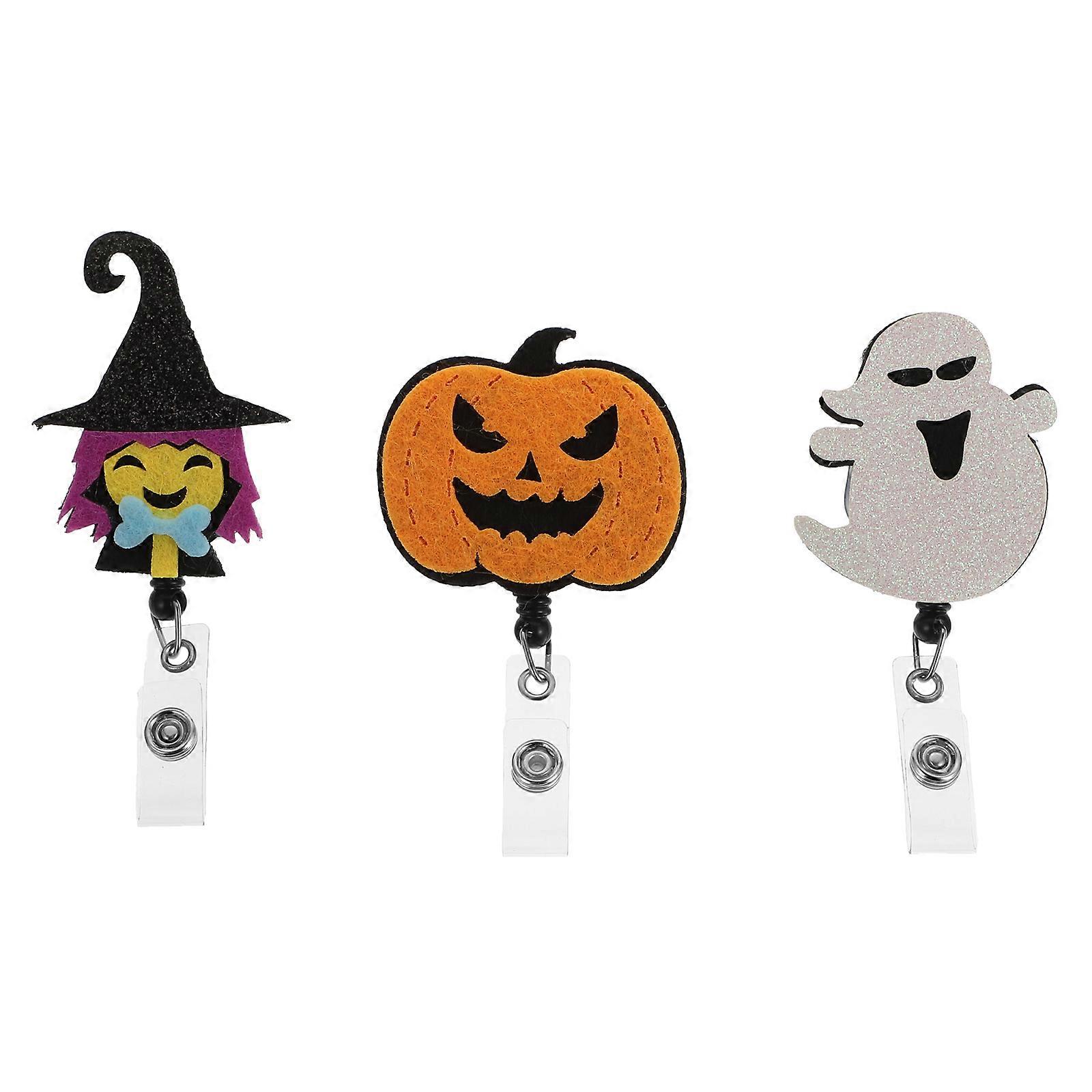 Badge Accessories Retractable Buckles for Daily Use 3Pcs Assorted Color