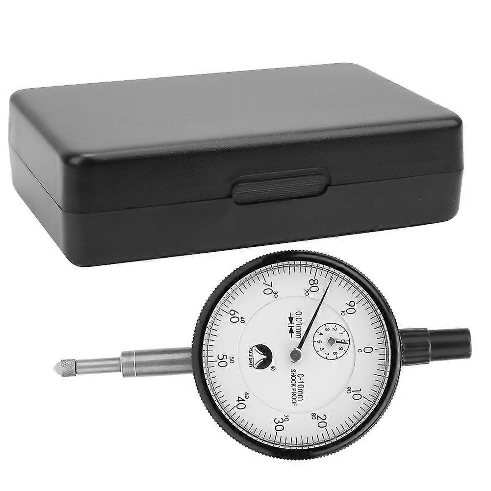 Shockproof Dial Gauge Measuring Tool, 0.01mm Accuracy, 0-10mm Range