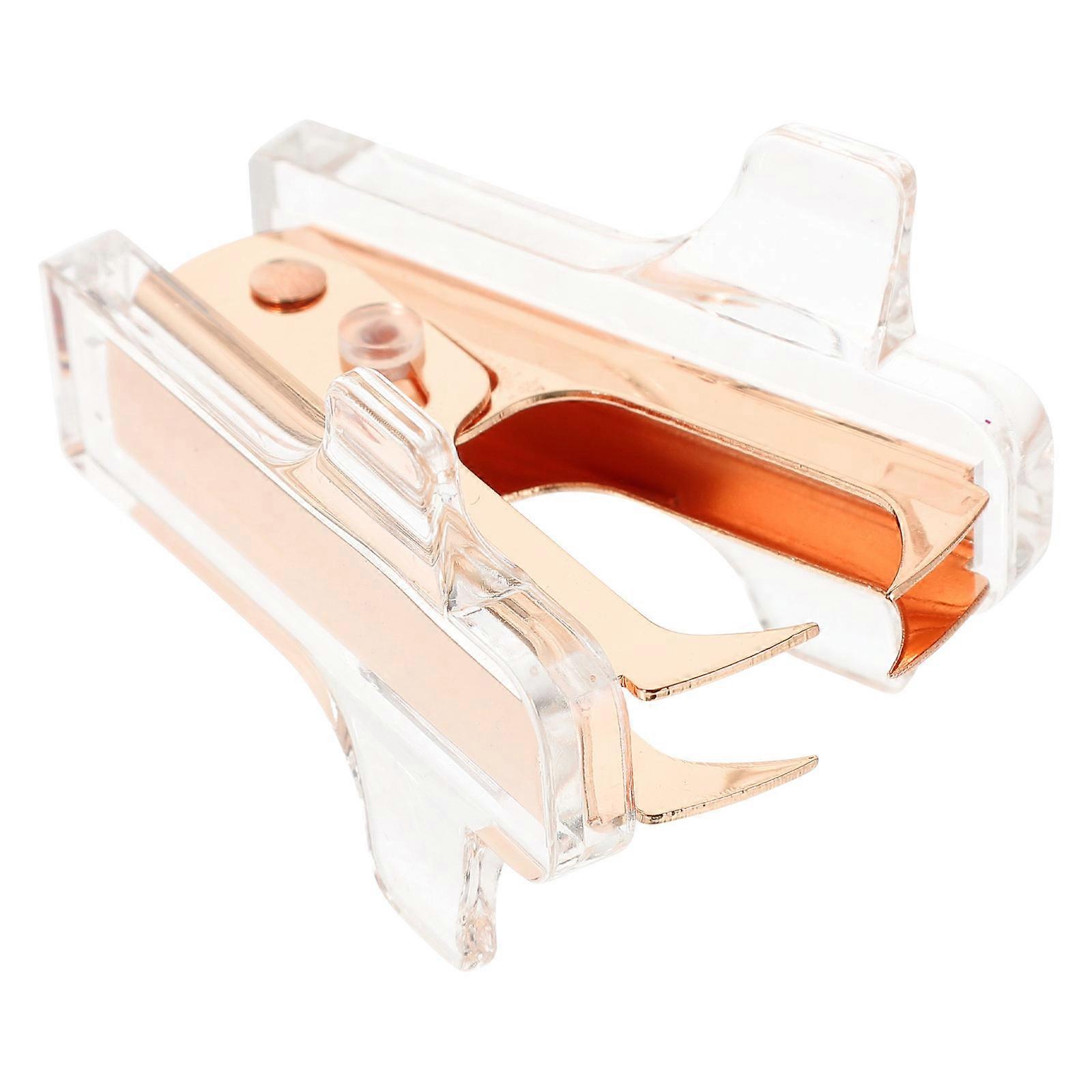 Rose Gold Stapler Remover Handheld Staple Removing Tool 5Pcs for Office