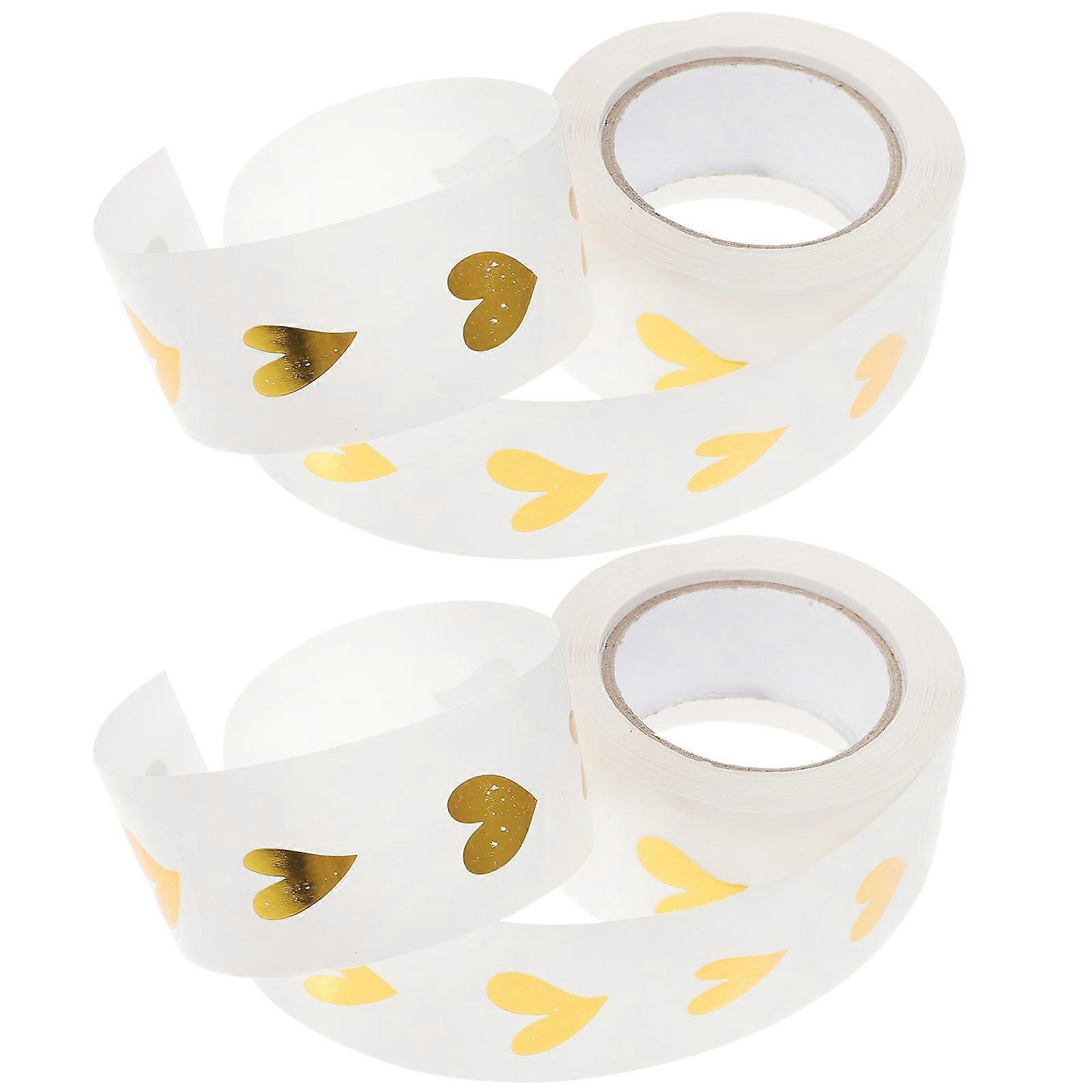 Heart Stickers Gift Seal Label for Envelope Decoration 3000Pcs Rolls