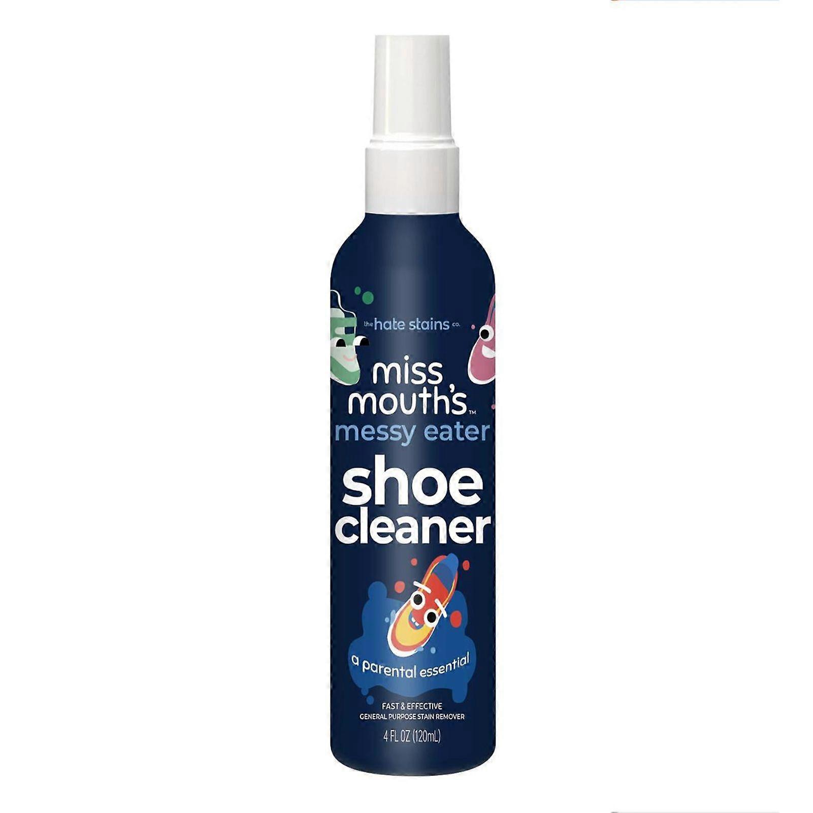 Messy Eater Stain Treater Shoe Cleaner - 120ml Shoes Spray for Sneakers, Removes Dirt, Scuffs & Stains from Rubber, Canvas, Leather