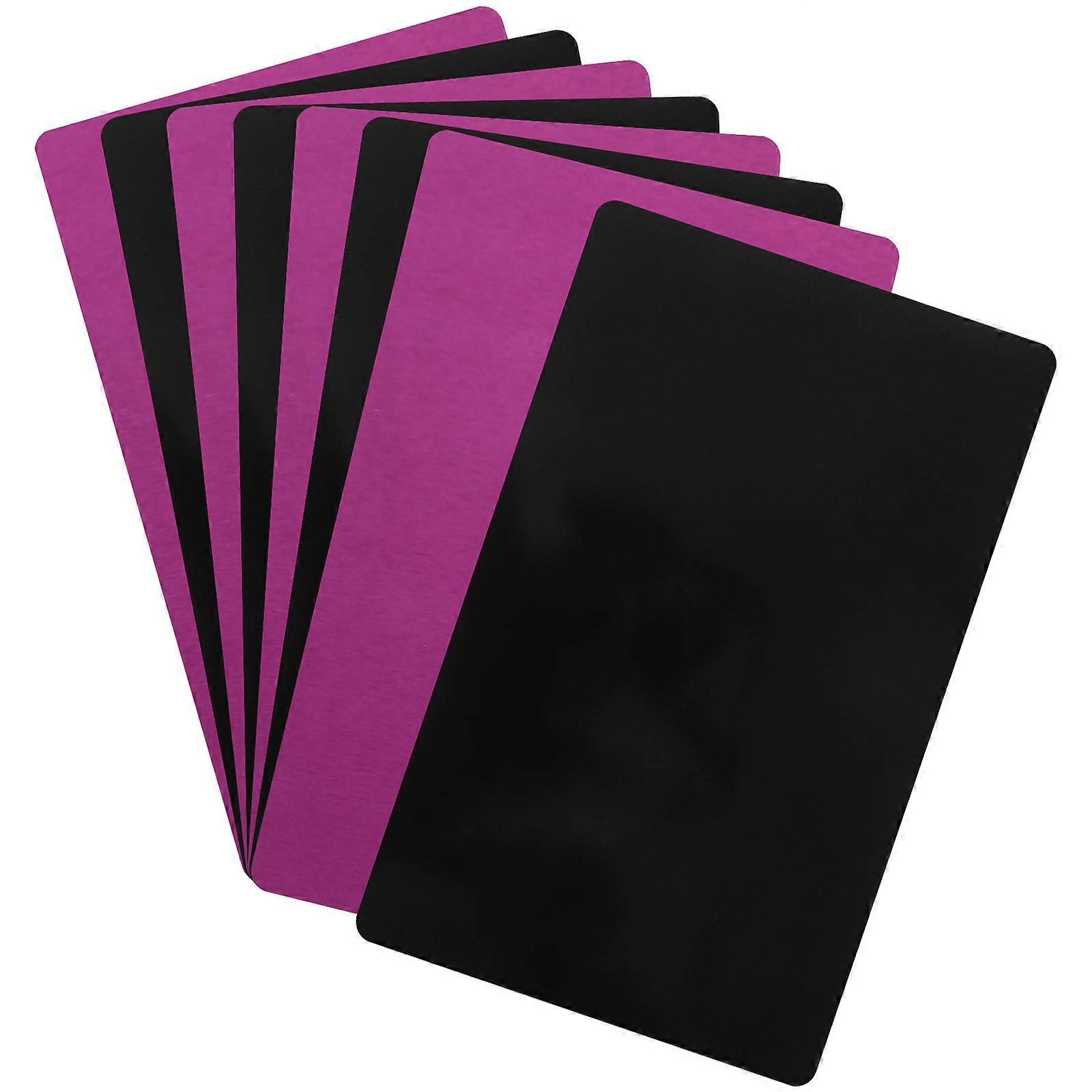 Blank Metal Business Cards 40 Pcs Sublimation Cards For Designers Networking Events 8.60X5.40X0.10CM Rectangular Shape
