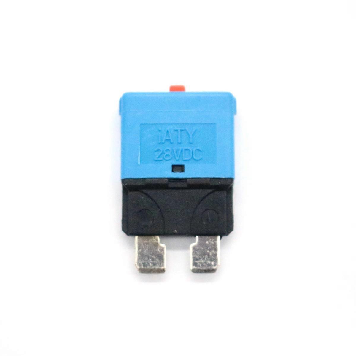 15amp Overload Protector Manual Reset Circuit Breaker Blue