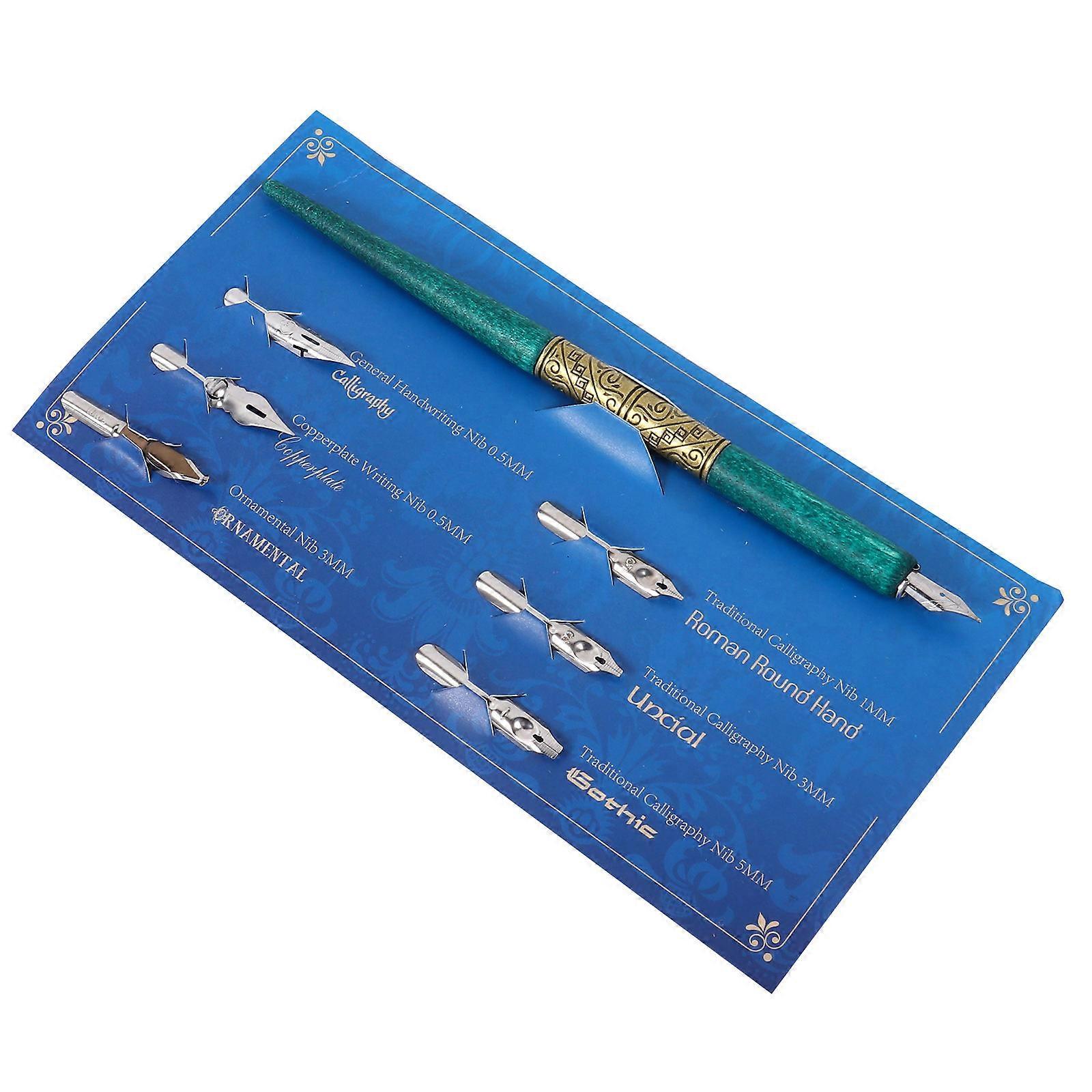 Calligraphy Starter Kit Wood Handle Dip Pen Set 3Sets for Writing Use