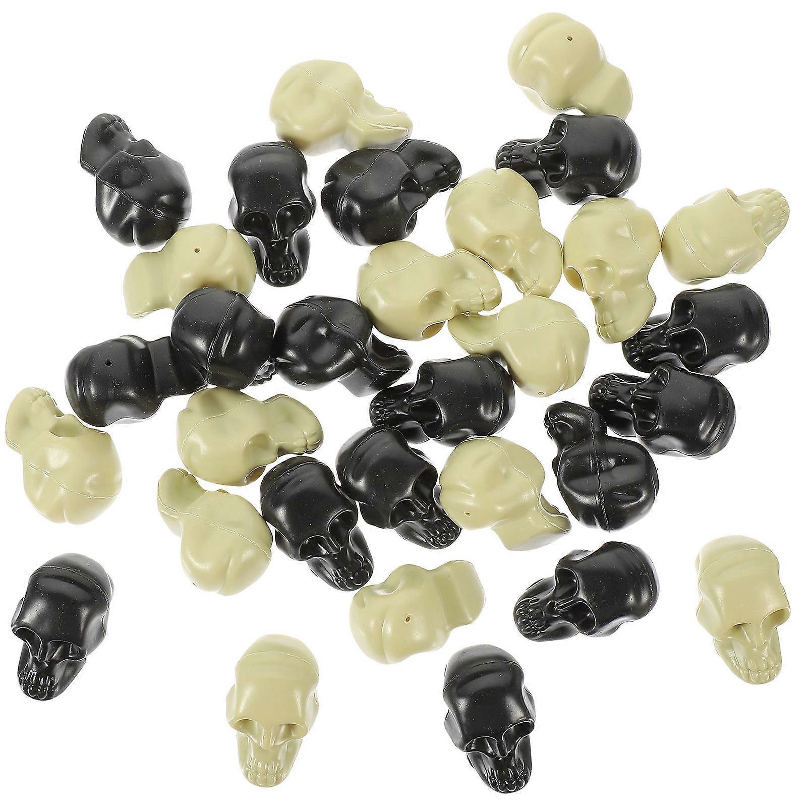 Mini Skull Decorations for Halloween 120Pcs Plastic Skull Models