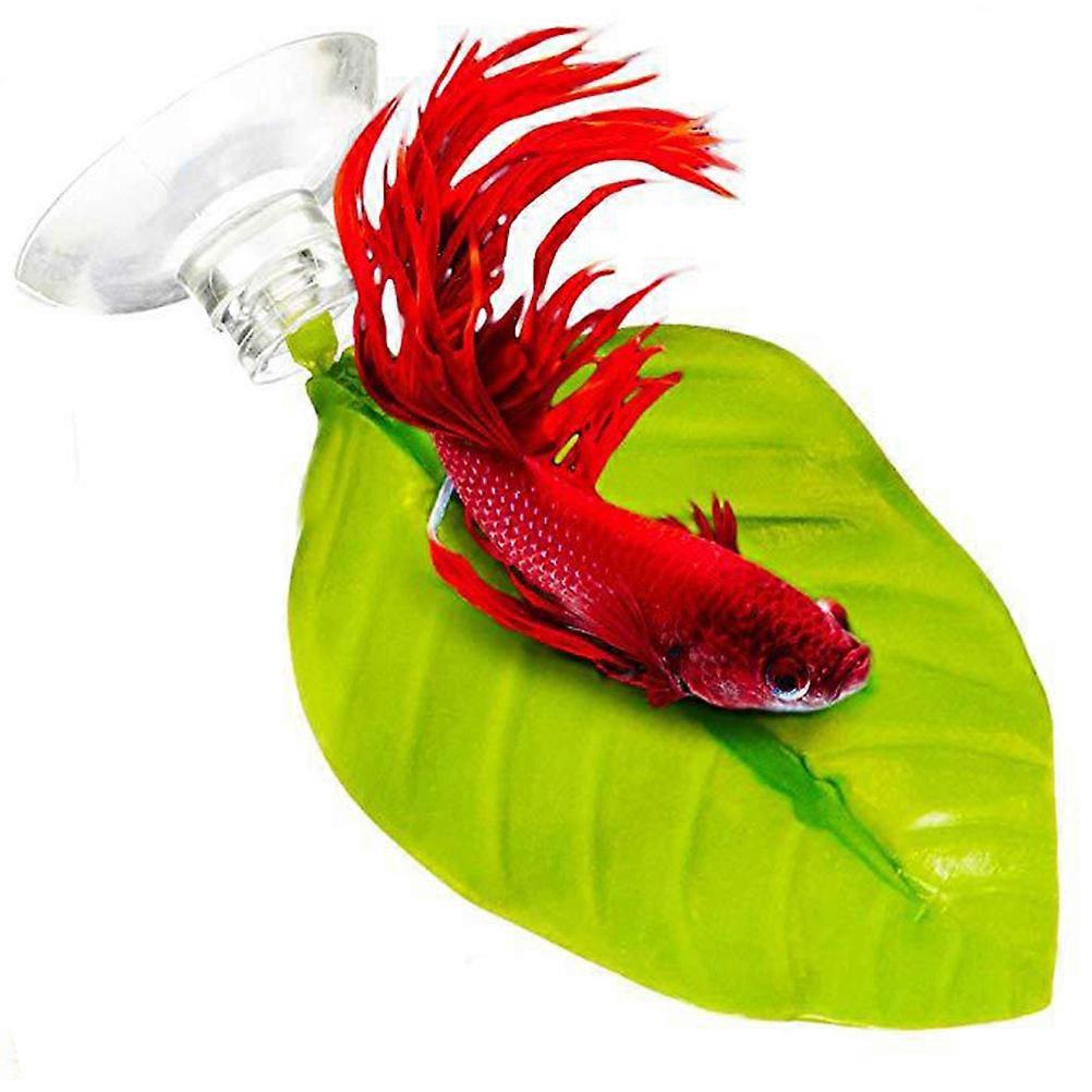 Fish Tank Decor Green Artificial Leaf Aquarium Ornament