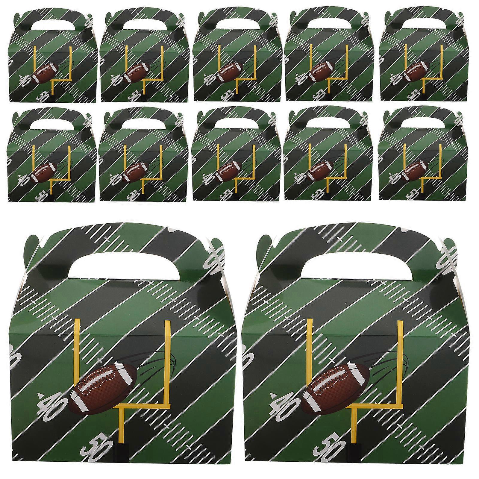 Football Birthday Candy Boxes for Storage 50Pcs