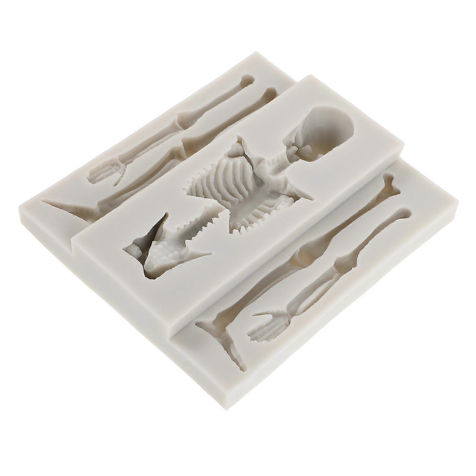Non Stick Silicone Skull Baking Mold for Cookies 6Pcs Collection