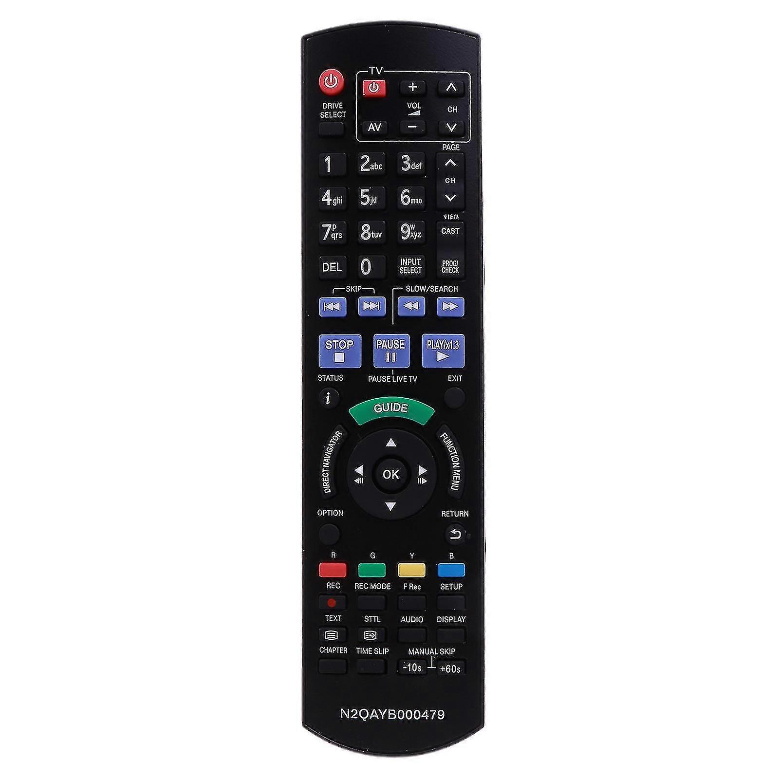 Ir6 Replace For Panasonic Blu-ray Disc Player Hdd Recorder Remote N2qayb000475