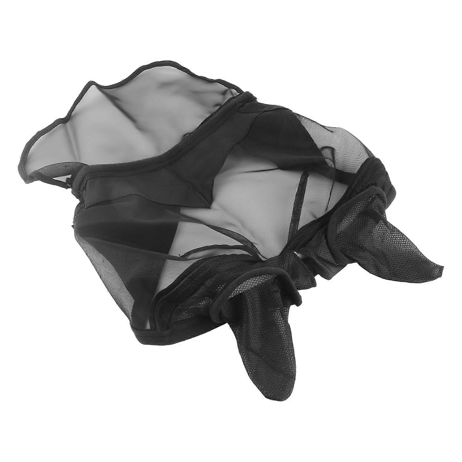 Horse Fly Mask Soft Mesh Long Nose with Ears PONY S to FULL L