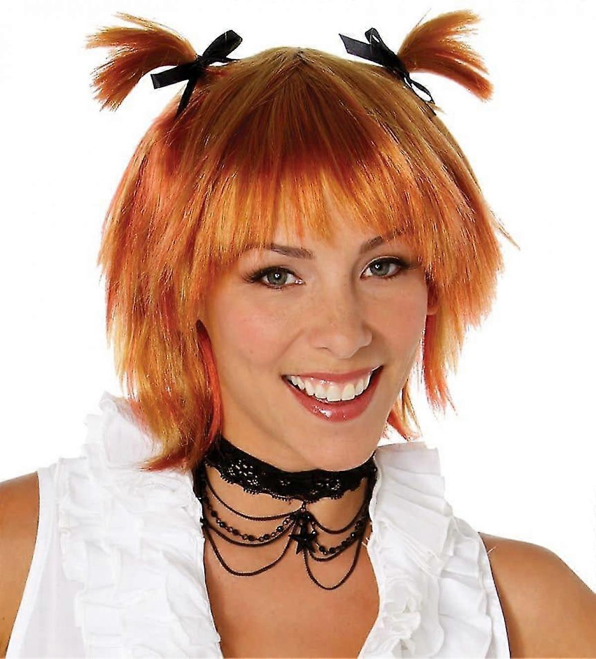 Short School Girl Lt Brown Peruke