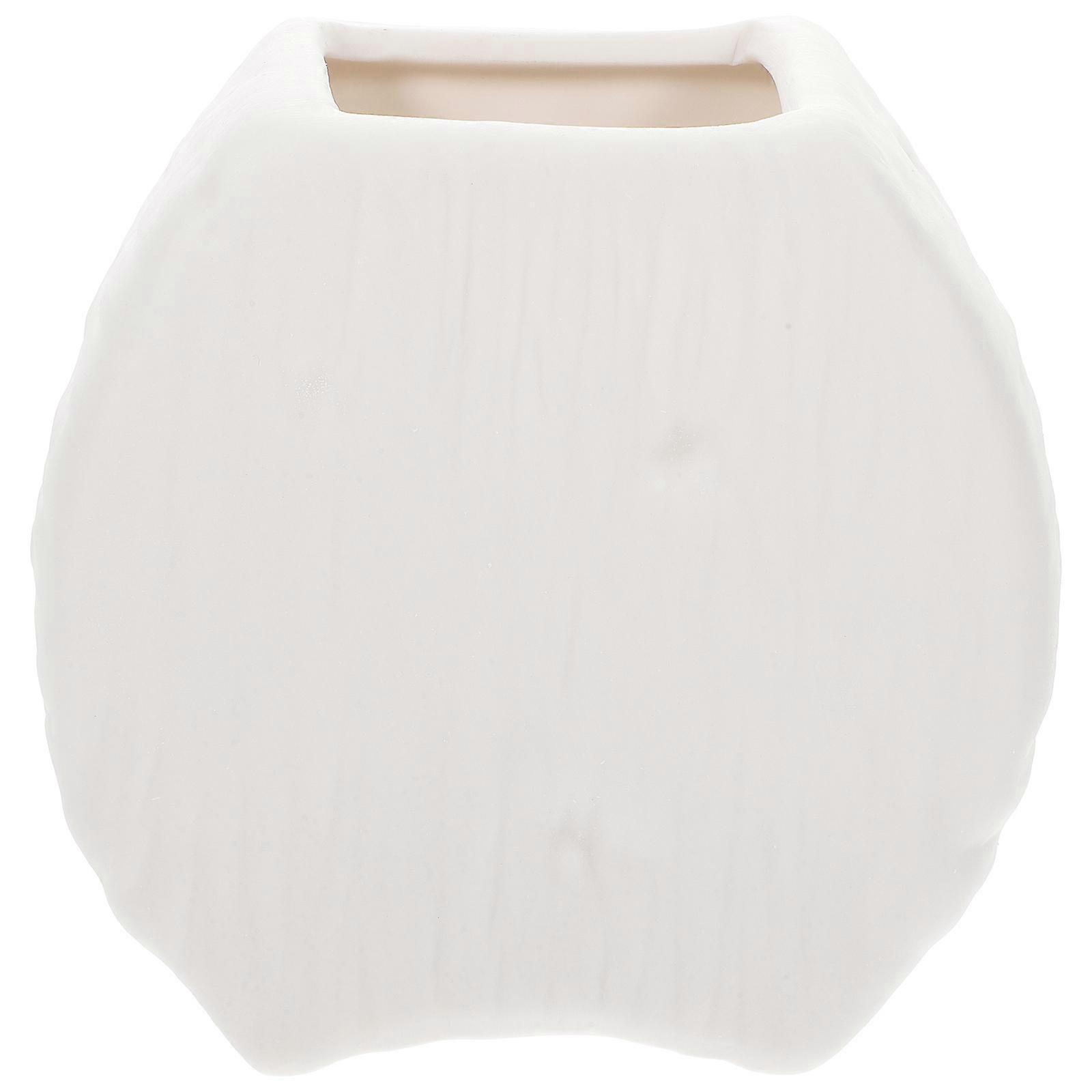 Ceramic Flower Vase Hydroponic Planter for Home Decor 3Pcs White Set