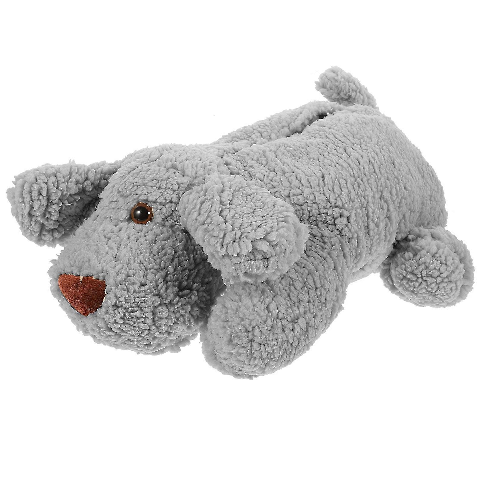 2Pcs Tissue Box Cover for Storage Use Grey Cartoon Holder