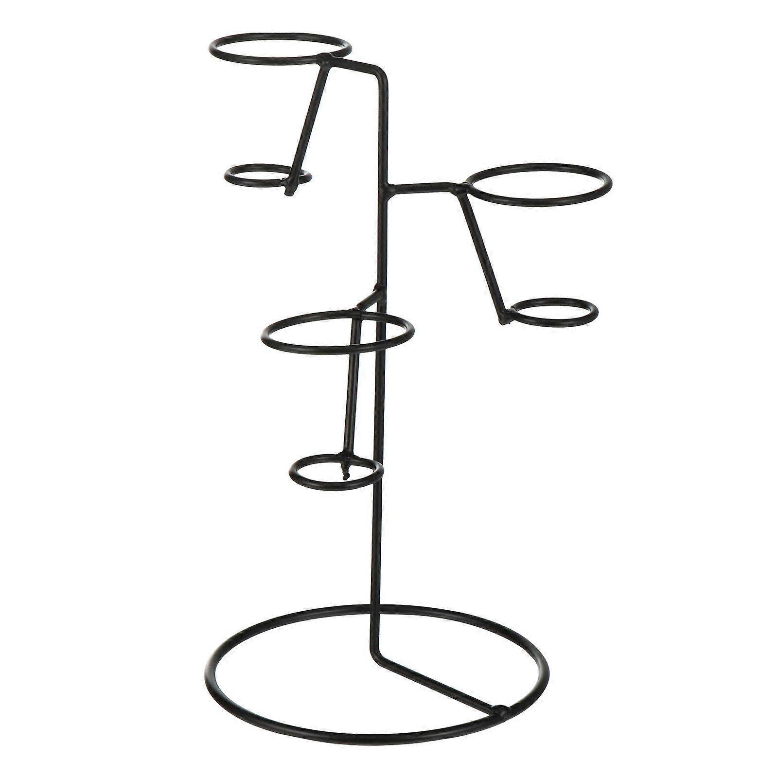 Ice Cream Display Rack Iron Art Cone Stand for Serving 2Pcs Party
