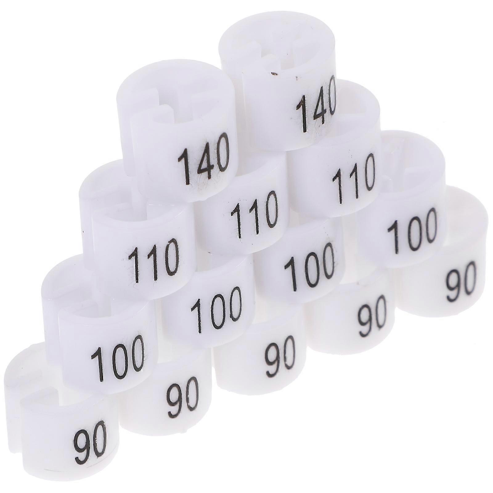 Size Tag Plastic Clothes Hanger Size Markers for Organizing 100Pcs