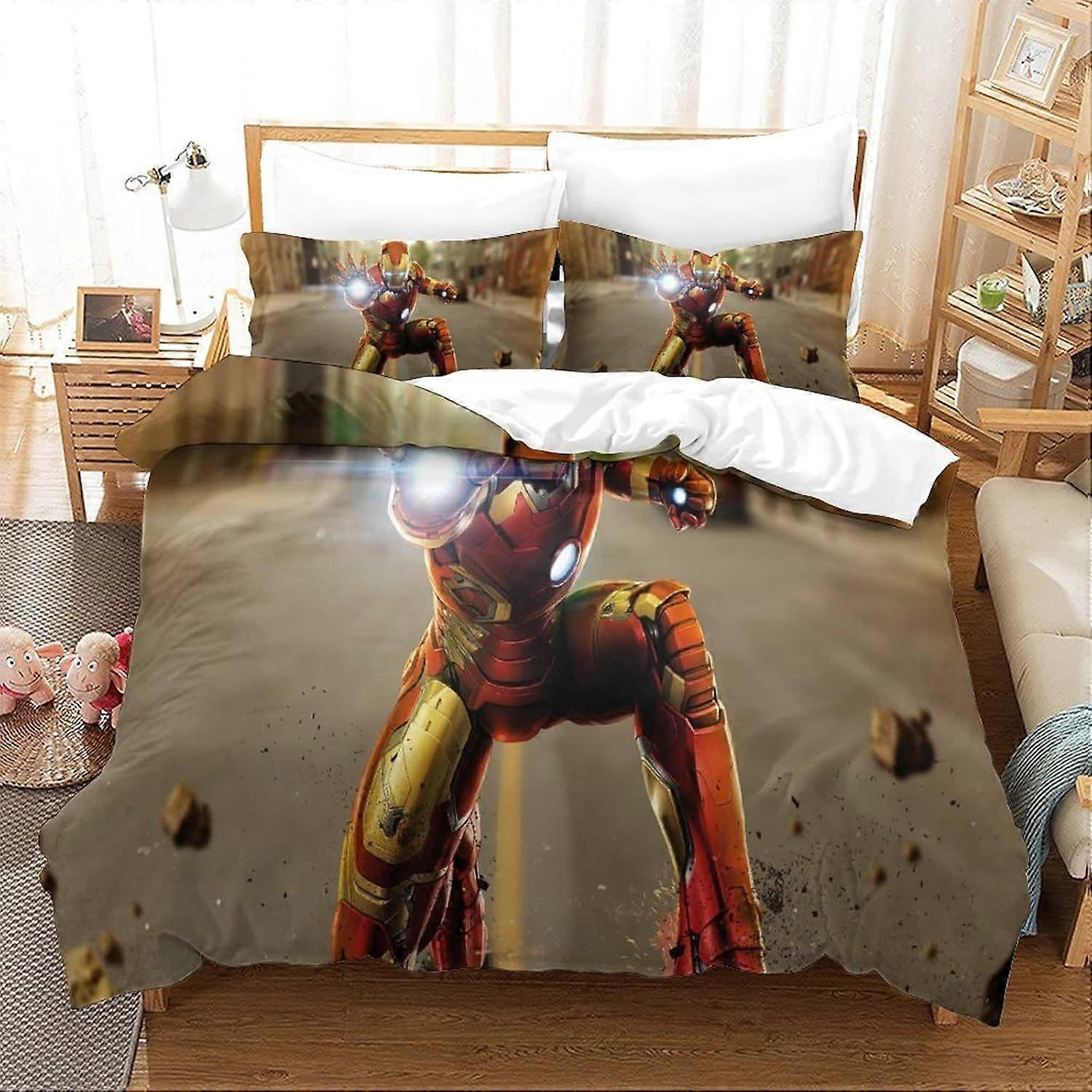 xzz651 Duvet Cover Iron Man Movie Poster Duvet Cover 140X200CM