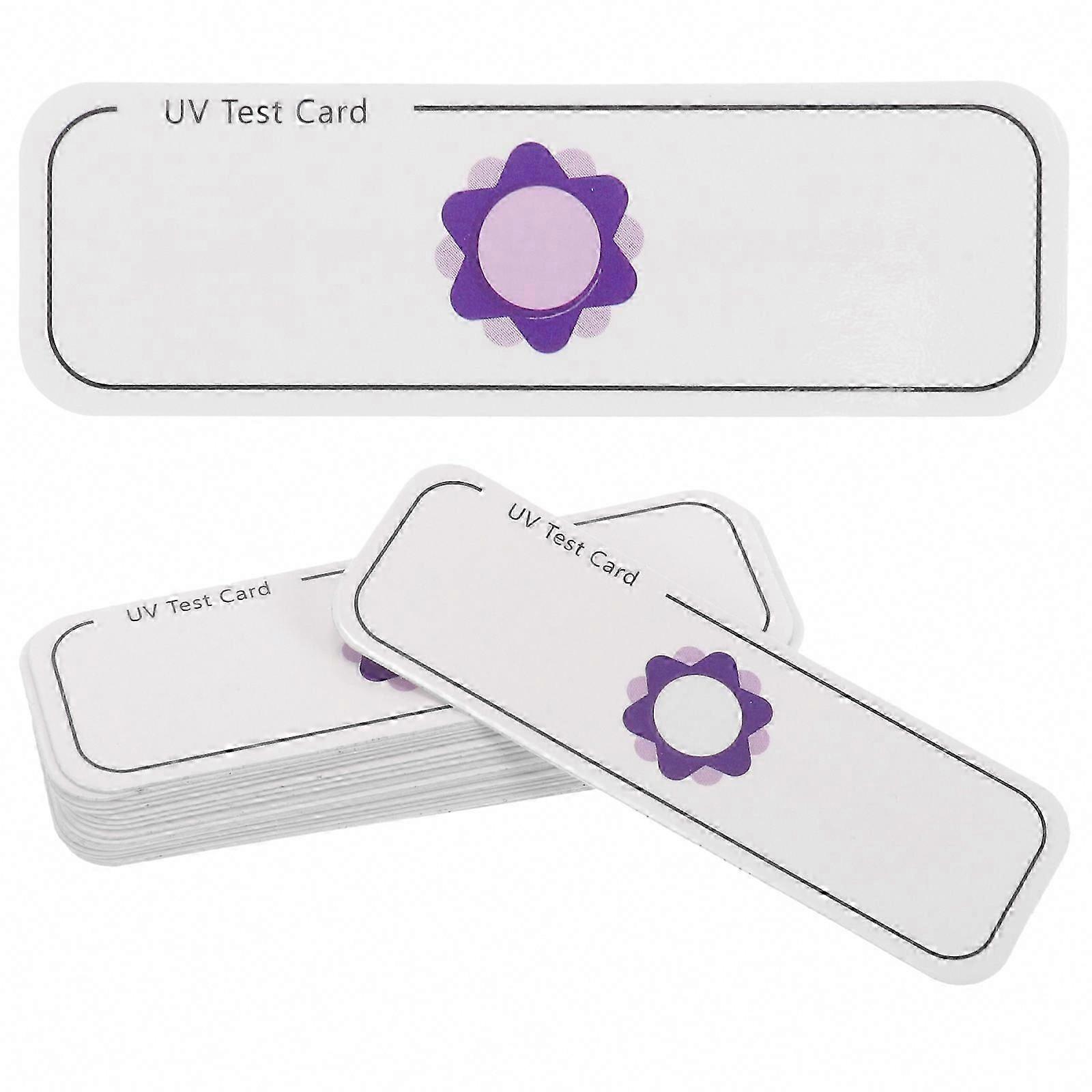 20pcs UVA UV Testing Cards for Sun Protection Detection