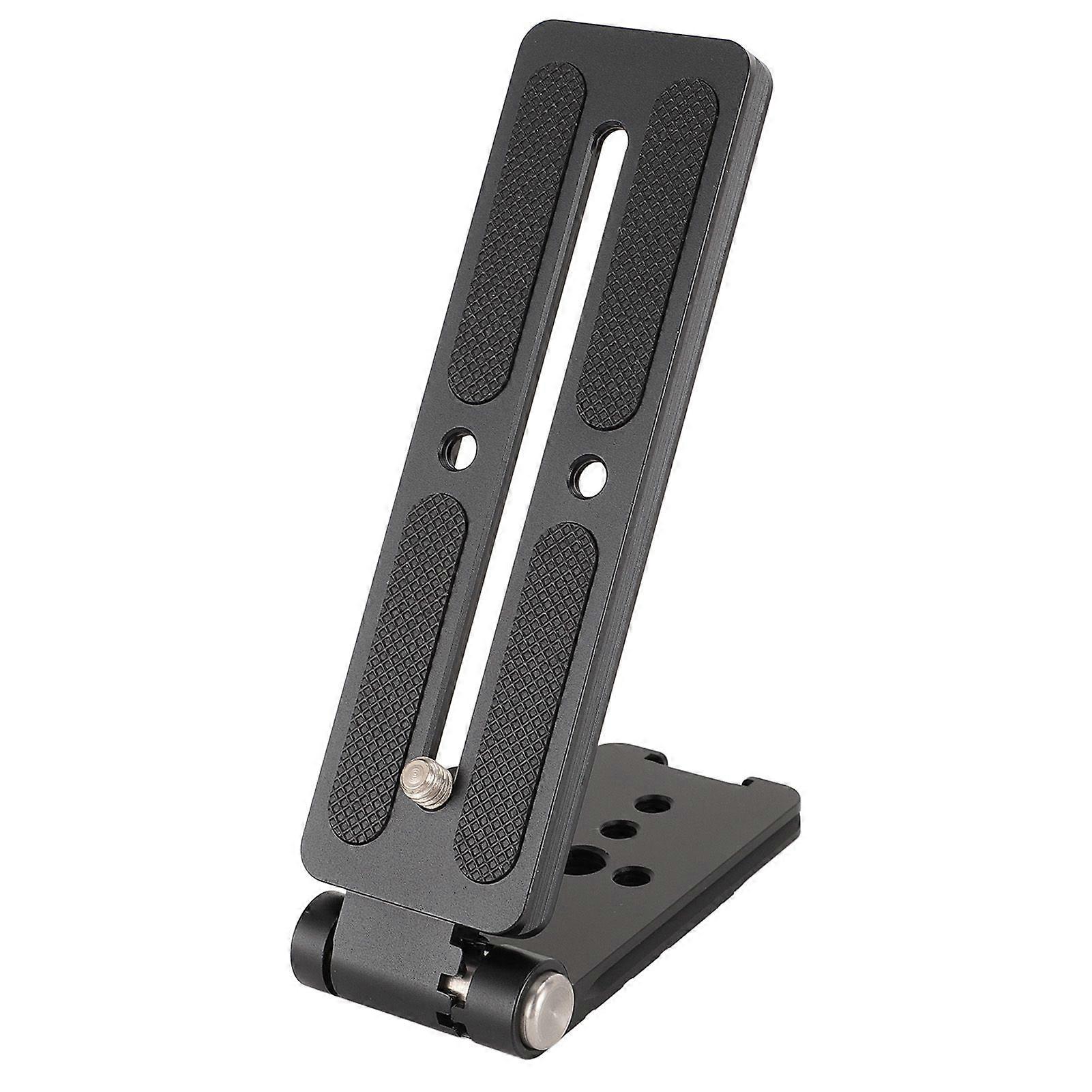 L Shaped Quick Release Plate Professional Adjustable Angle Aluminum Alloy Camera L Bracket for DSLR Cameras Photography