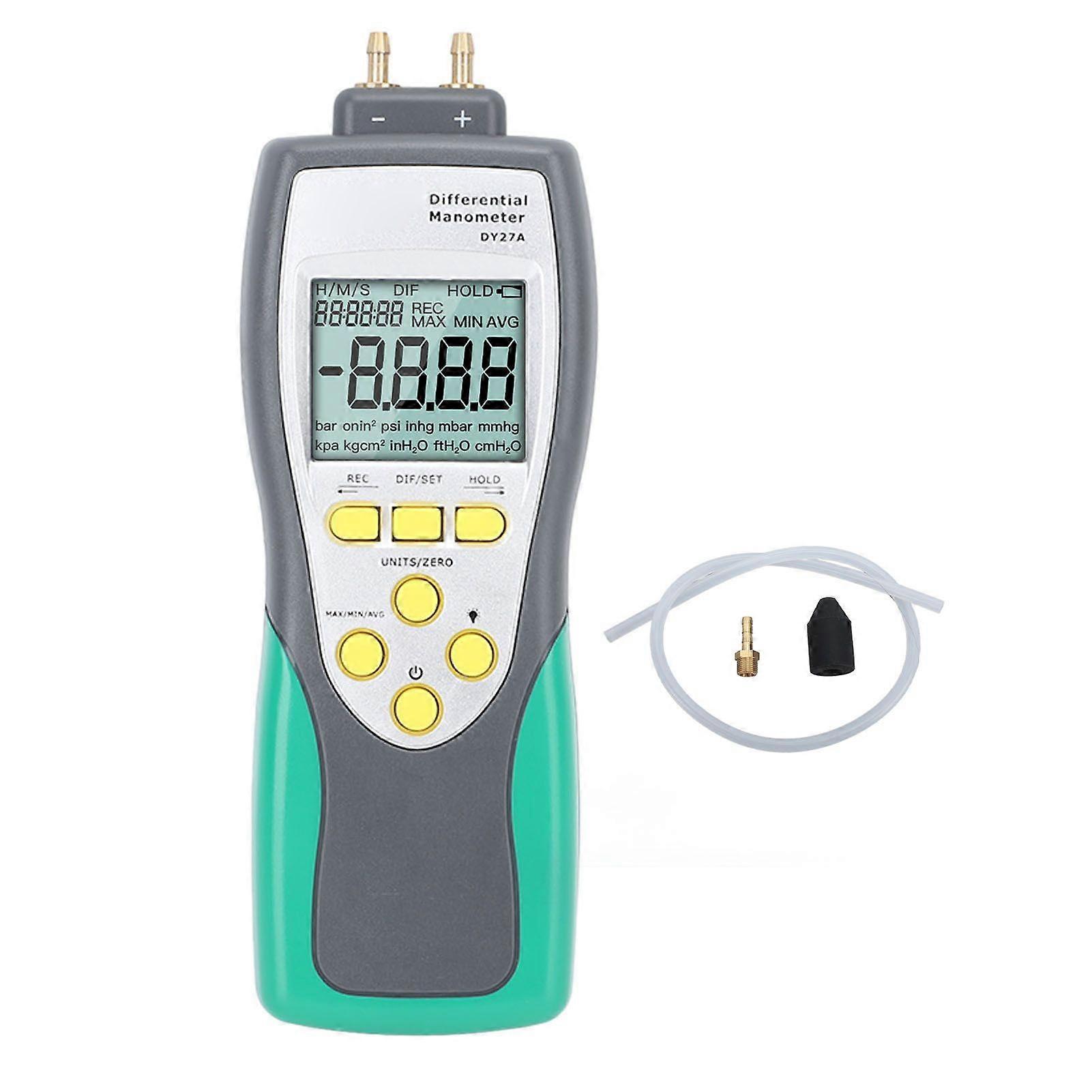 Digital Manometer 2.413bar High Accuracy Sensitive Fast Measurement Gas Pressure Tester for Brake Vacuum Pump Gas Pipeline