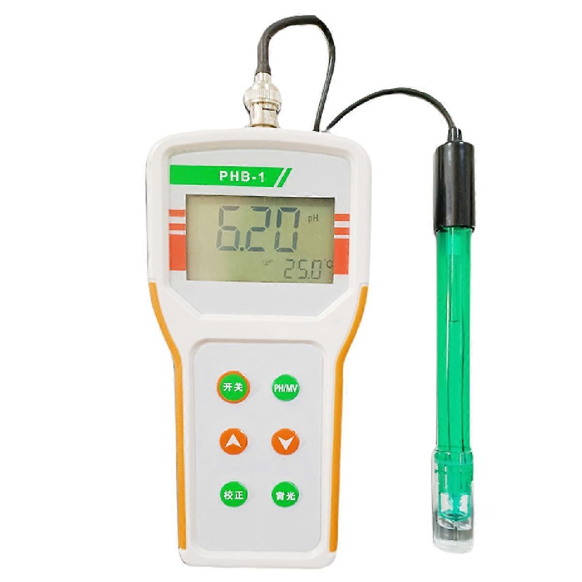 PHB-1 Handheld PH Meter Portable Digital PH Tester 0.01 Accuracy