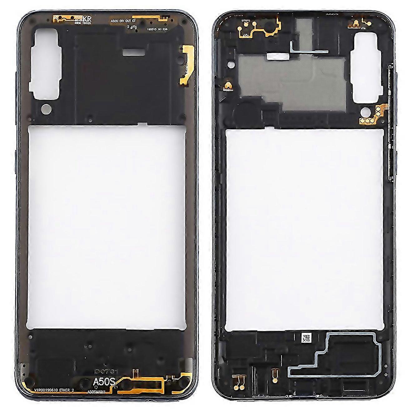 For Galaxy A50s Rear Housing Frame With Side Keys Black