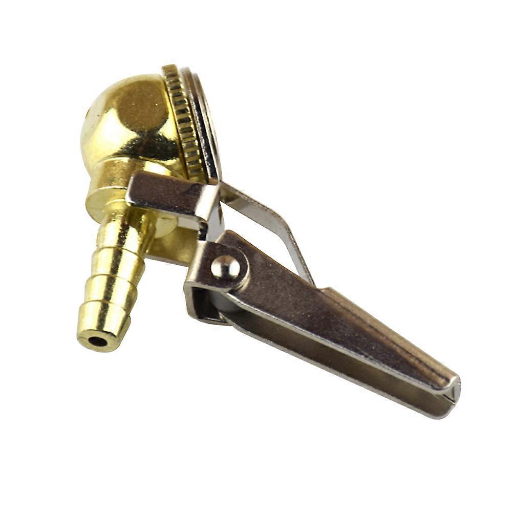 Golden Copper Chuck Type Air Nozzle for Tyre Use Pump Adapter